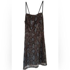 J.O.A. Blue Multi Sequin Dress